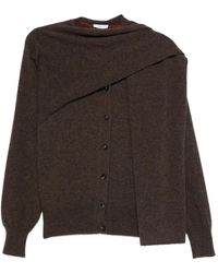 Ferragamo - Scark-Detail Cardigan - Lyst