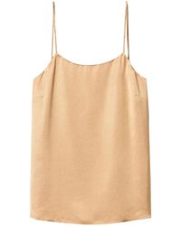 Twinset - Square-Neck Satin Top - Lyst
