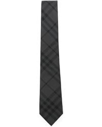 Burberry - Check-Pattern Tie - Lyst