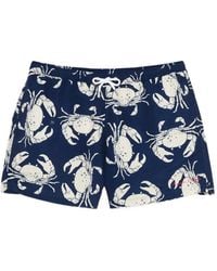 Maison Labiche - Crab-Print Swim Shorts - Lyst