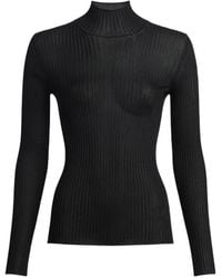 Balmain - Fein Gerippter Pullover - Lyst