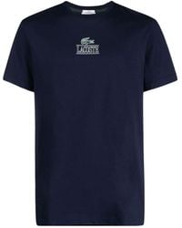 Lacoste - Logo-print Cotton T-shirt - Lyst
