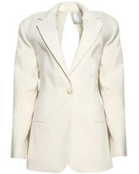 Christopher Esber - Bow-Back Twill Blazer - Lyst