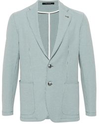 Tagliatore - Seersucker Blazer - Lyst