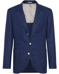 Brunello Cucinelli - Notched-lapels Single-breasted Blazer - Lyst