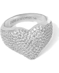 Zadig & Voltaire - Heartbreaker Full Strass Ring - Lyst