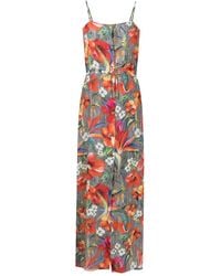 Amir Slama - Floral-Pattern Silk Maxi Dress - Lyst