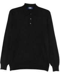 Fedeli - Fein Gestrickter Pullover Mit Polokragen - Lyst