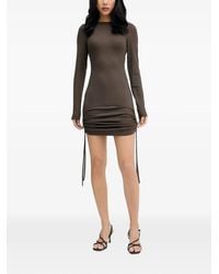 La Mania - Robe Courte Faith En Maille Côtelée - Lyst
