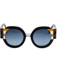 Face A Face - Faces2 Round-Frame Sunglasses - Lyst