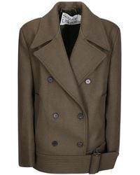 Source Unknown - Belted Double-Breasted Coat - Lyst