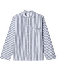 Tekla - Skagen Striped Pajama Shirt - Lyst