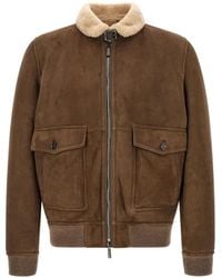 Moorer - Fiano Suede Bomber Jacket - Lyst