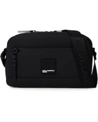 KARL LAGERFELD - Coated Faux-Leather Cross Body Bag - Lyst