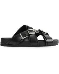 Loewe - Type Buckle-Fastening Leather Sandals - Lyst