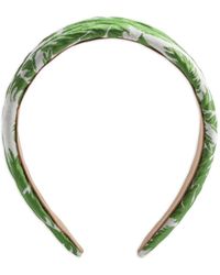 La DoubleJ - Leaf-Print Padded Head Band - Lyst