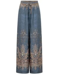 Zimmermann - Pantalon Ample À Motif Cachemire - Lyst