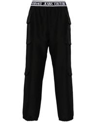 Versace Jeans Couture - Logo-Waistband Cotton Cargo Trousers - Lyst