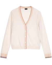 Paul Smith - Stripe-Trimmed Cardigan - Lyst