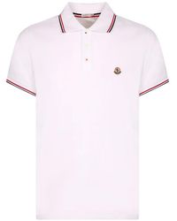 Moncler - Logo-Patch Pique Polo Shirt - Lyst