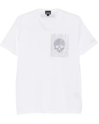 Just Cavalli - Skull-Motif T-Shirt - Lyst