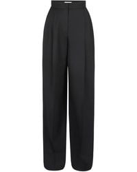 Nina Ricci - Pleated-Motif Wool Gabardine Trousers - Lyst