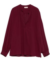 Blanca Vita - Keyhole-Neckline Long-Sleeve Top - Lyst