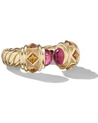 David Yurman - 18Kt Renaissance Rubellite And Madeira Citrine Ring (6.5Mm) - Lyst
