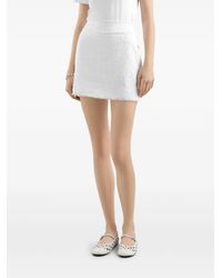 Dolce & Gabbana - Tweed Mini Skirt - Lyst