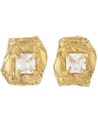 Loveness Lee - Deti Textured Sapphire Earrings - Lyst