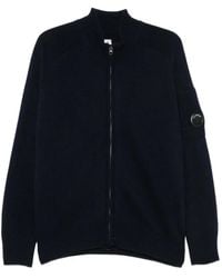 C.P. Company - Lens-Detail Zip-Up Cardigan - Lyst