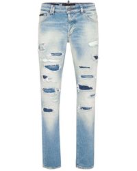 Philipp Plein - Super Straight Cut Sprint Spirits Jeans - Lyst