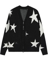 FIVE CM - Star-Pattern Zip-Front Cardigan - Lyst