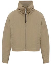 Moschino - Cropped-Jacke Mit Stehkragen - Lyst