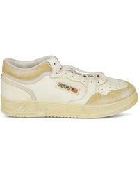 Autry - Perforated Leather Sneakers - Lyst