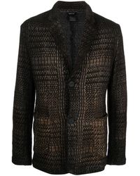 Avant Toi - Houndstooth Wool-cashmere Jacket - Lyst