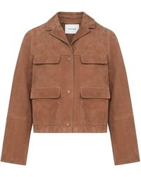 Yves Salomon - Suede Jacket - Lyst