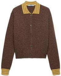 Prada - Cashmere Cardigan - Lyst