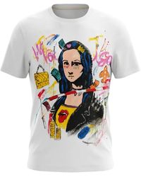 NOT PRINTED - Mona Lisa Graphic-Print T-Shirt - Lyst