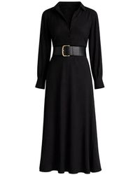 Vince - Button-Down Jurk Met Lange Mouwen - Lyst