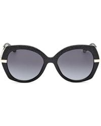 GUESS EYEWEAR - Lace-Effect Cat-Eye Sunglasses - Lyst