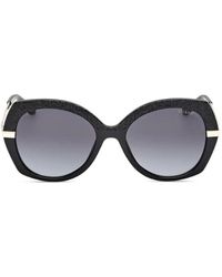 GUESS EYEWEAR - Lace-Effect Cat-Eye Sunglasses - Lyst