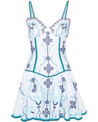 Charo Ruiz - Sissy Embroidery Mini Dress - Lyst