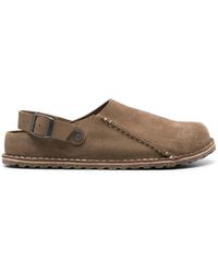 Birkenstock - Lutry Suede Clogs - Lyst