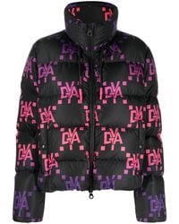 Duvetica - Monogram-Pattern Quilted Jacket - Lyst