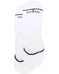 Hogan - Logo-Intarsia No-Show Socks - Lyst