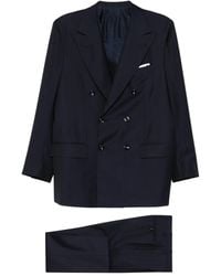Kiton - Double-Breasted Wool Suit - Lyst