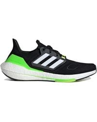 adidas - Ultraboost 22 "core Black/cloud White/solar Green" スニーカー - Lyst