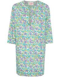 Mc2 Saint Barth - Vestido Macha estilo túnica con estampado floral - Lyst