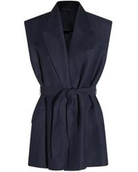 Brunello Cucinelli - Sleeveless Belted Waistcoat - Lyst